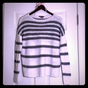 Vince - striped, Cotten, cable knit sweater